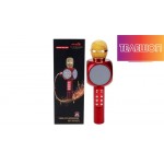 Безжичен BLUETOOTH караоке микрофон с LED светлини